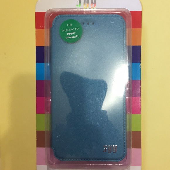 🛍 Apple IPhone 6 Case Wallet Blue Shimmer - Picture 1 of 3
